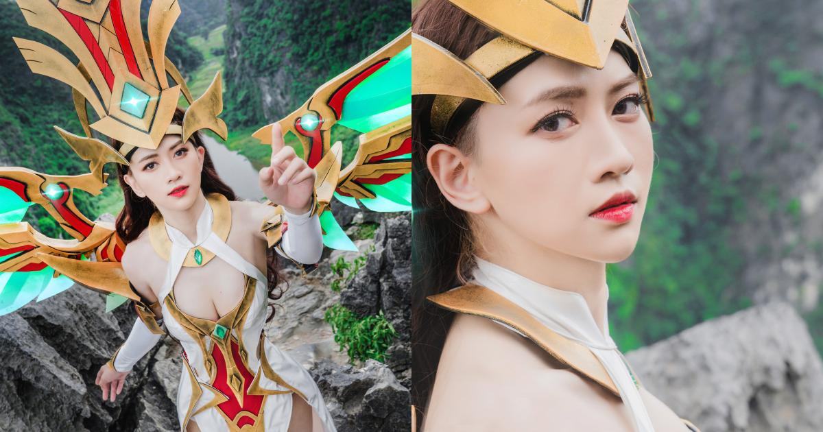 Lauriel phi thiên cosplay đẹp tựa thiên thần