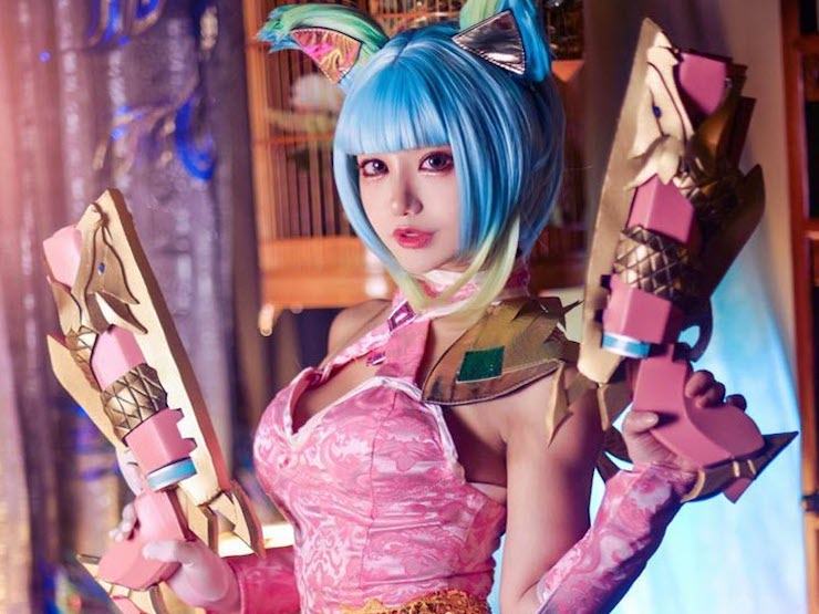 Tiệc cosplay liên quân violet đường cong đẹp