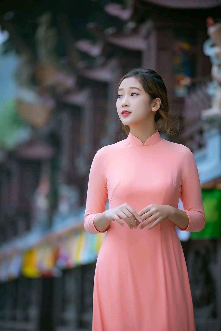 Gái mặc áo dài cute girl duyên dáng